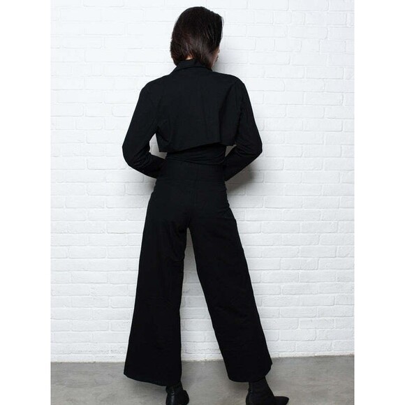 Rock N Karma Black World Pants NWT Wide Leg 4274 Womens Size S - Picture 3 of 7